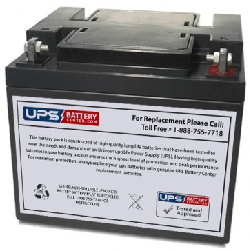 MCA NPC40-12 12V 40Ah Replacement Battery
