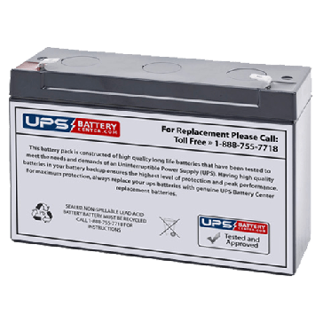 BB BP12-6 6V 12Ah F2 Replacement Battery