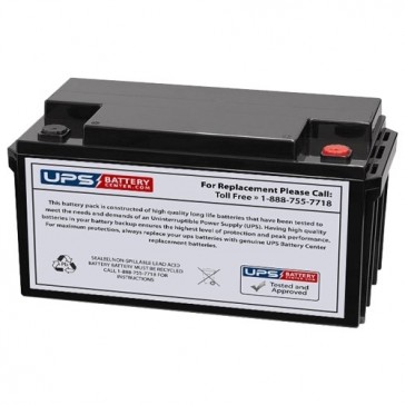 BB HR75-12 12V 65Ah M6 Replacement Battery