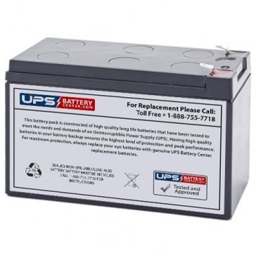 Furukawa 12m7.2B 12V 7.2Ah F1 Replacement Battery
