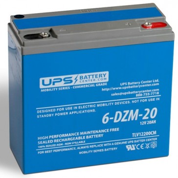 LCB 6-DZM-20 12V 20Ah Insert Terminal Replacement Battery