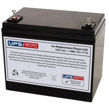 LongWay 6FM70G 12V 75Ah M6 Replacement Battery