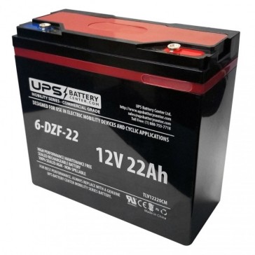 TCS 6-DZM-20D 12V 22Ah M5 Deep Cycle Mobility Replacement Battery