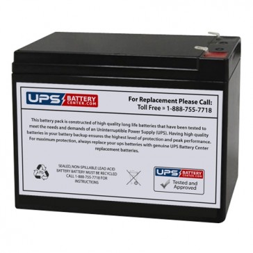 12V 10Ah Sealed Lead Acid Battery with F2 Terminals