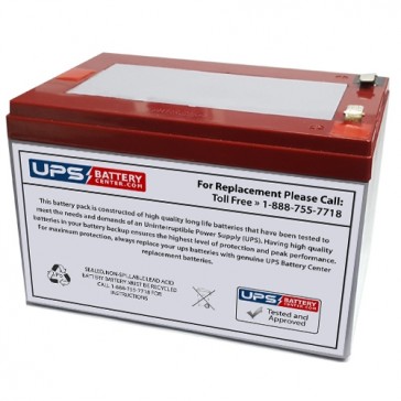 12V 12Ah Heavy Duty Deep Cycle Sealed Lead Acid Battery with F2 Terminals
