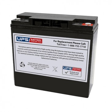 12V 20Ah Deep Cycle Sealed Lead Acid Battery with M5 Insert Terminals