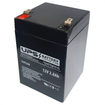 12V 2.8Ah Sealed Lead Acid Battery with F1 Terminals - L: 66mm (2.60