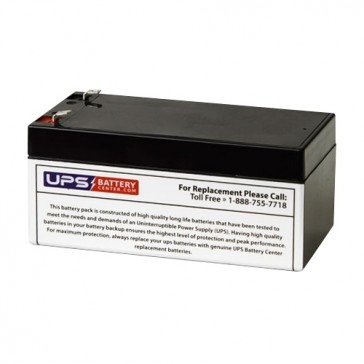 12V 3.2Ah Sealed Lead Acid Battery with F2 Terminals