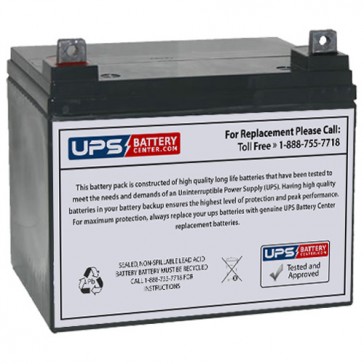 12V 35Ah Deep Cycle Battery with Nut & Bolt Terminals