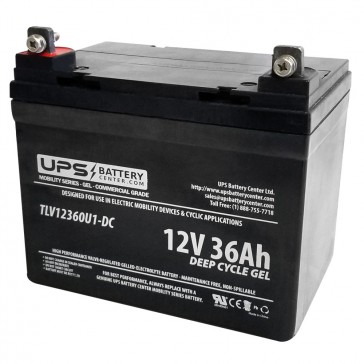 12V 36Ah U1 GEL Deep Cycle Sealed Lead Acid Battery with Nut & Bolt Terminals