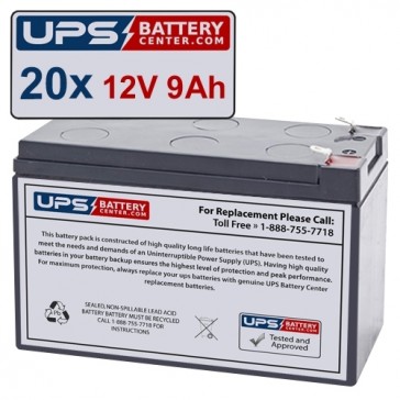 Tripp Lite SmartOnline 208/240V 8kVA 7.2kW SU8000RT3UTAA Compatible Replacement Battery Set
