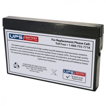 Universal Power UP2.0-12M 12V 2Ah Tab Replacement Battery