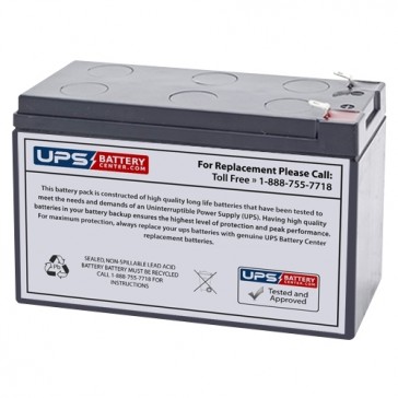 Vexilar FLX-20 Pro Pack II w/ 12 Degree Ice-Ducer 12V 9Ah F2 Compatible Replacement Battery