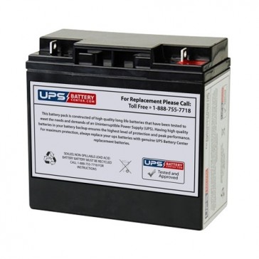 Zonne Energy FP12180L 12V 18Ah F3 Replacement Battery